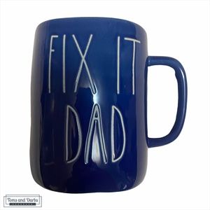 FATHERS DAY GIFT Rae Dunn FIX IT DAD MUG in Blue